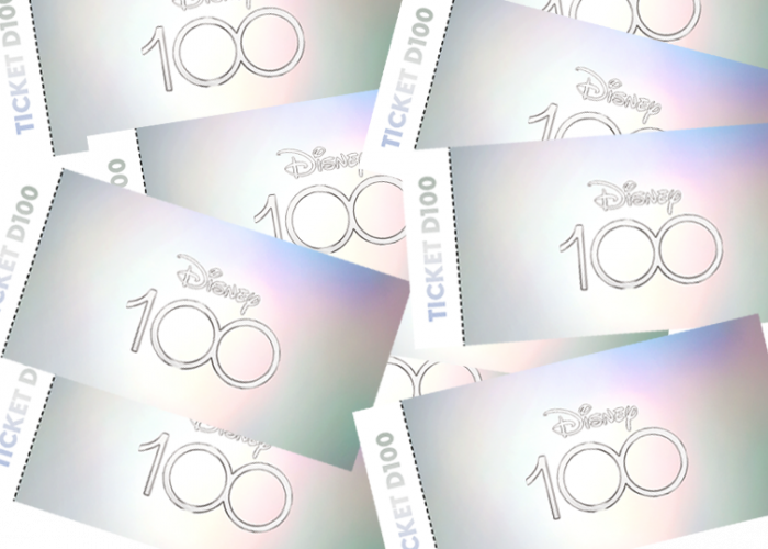 ticket disney 100 fond transparent